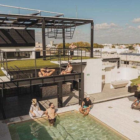 Caleta Hostel Rooftop & Pool 坎昆 外观 照片