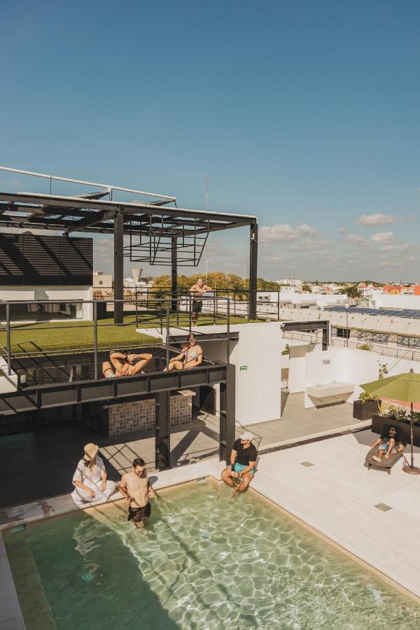 Caleta Hostel Rooftop & Pool 坎昆 外观 照片